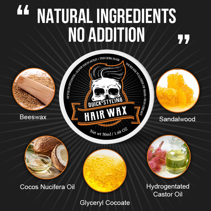 Skull American English Version Retro Hair Oil Wax Mud