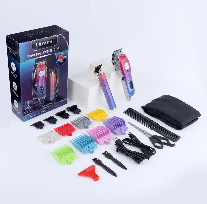 Professional Electric Hair Clippers And Engraving Clippers 2 In 1 Haircut Combo Set