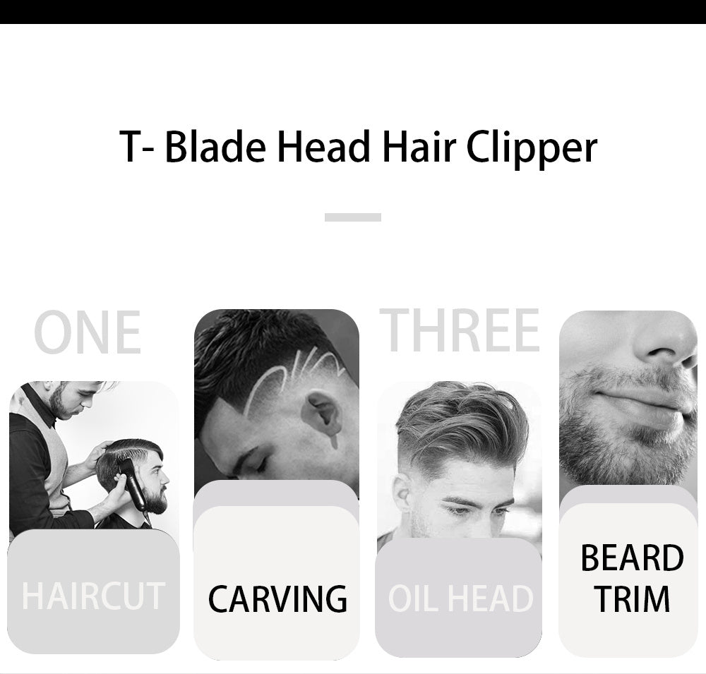 Retro Hair Cut Shaved Head Hair Clipper Supplies Oil Head Electric Clippers Hair Clipper Tool T9