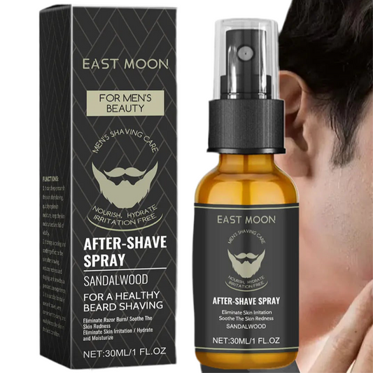 East Moon Men Aftershave Soothing Spray Keep Smoothing Improve Ingrown Increase Fresh Reducing Hair Growth Beard Skin Care Oil