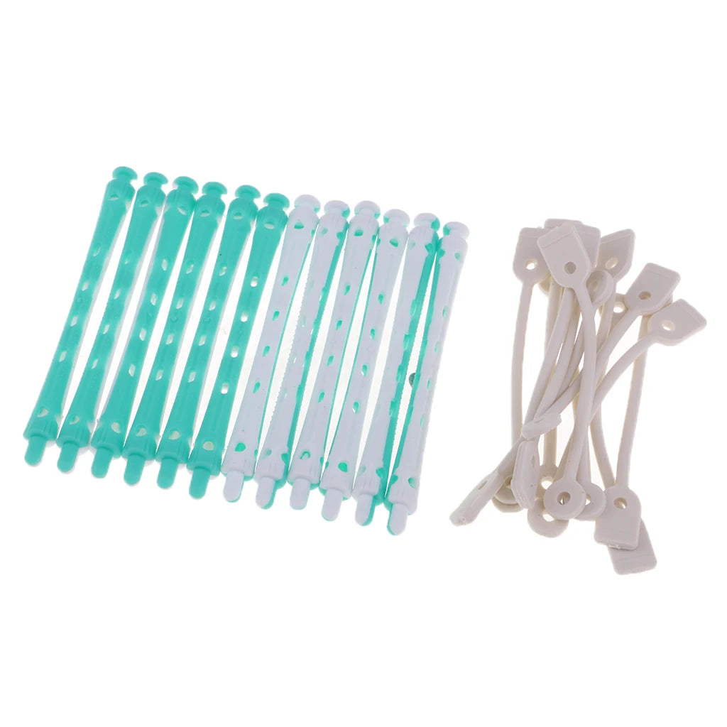 12 Pcs Wave Hairstying Perm Rod bars Curler Hairdressing Tool Set Salon Hair Rollers Set Hair Clips Hair Styling Tools