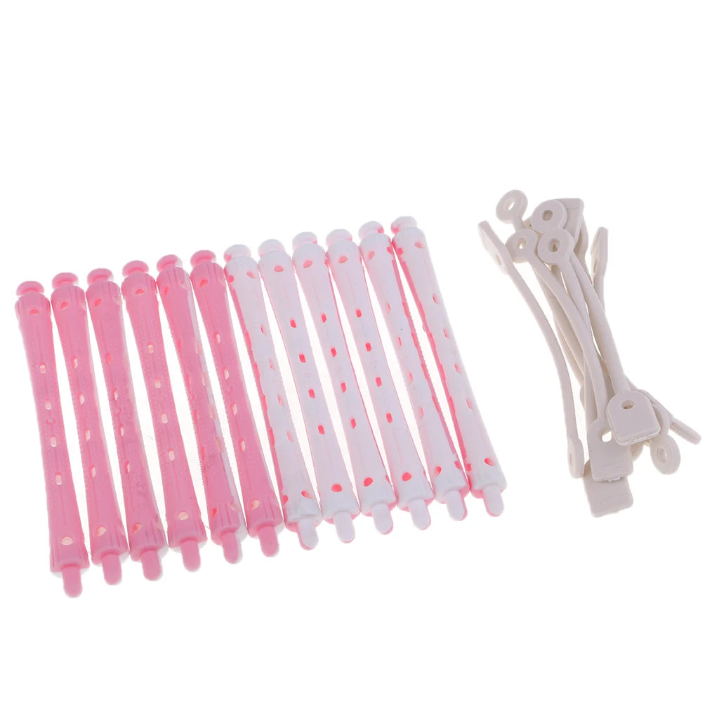 12 Pcs Wave Hairstying Perm Rod bars Curler Hairdressing Tool Set Salon Hair Rollers Set Hair Clips Hair Styling Tools