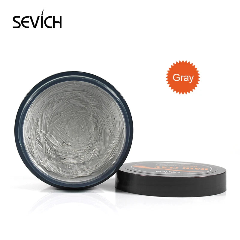 Sevich 100g Grey Color Matte mud Strong Hold Hair clay Fashion Modelling Hair Clay Salon Hair Styling Cream
