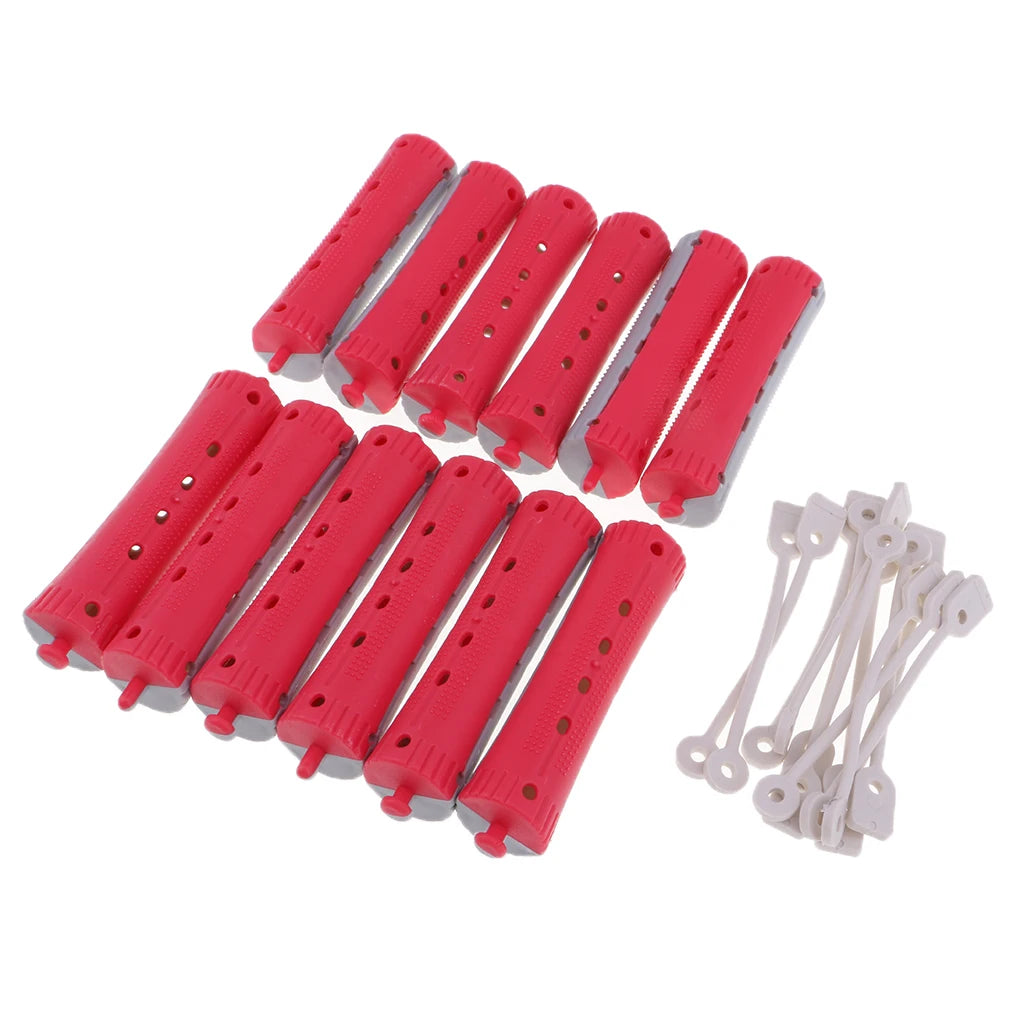 12 Pcs Wave Hairstying Perm Rod bars Curler Hairdressing Tool Set Salon Hair Rollers Set Hair Clips Hair Styling Tools