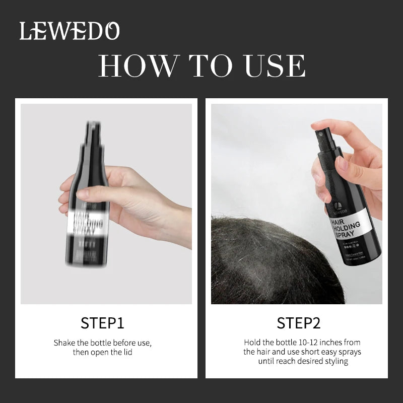 Lewedo Unisex 100ml Strong Hold Hair Styling Spray New Style Hair Fixing Spray Mist For Salon Beauty Hair Styling