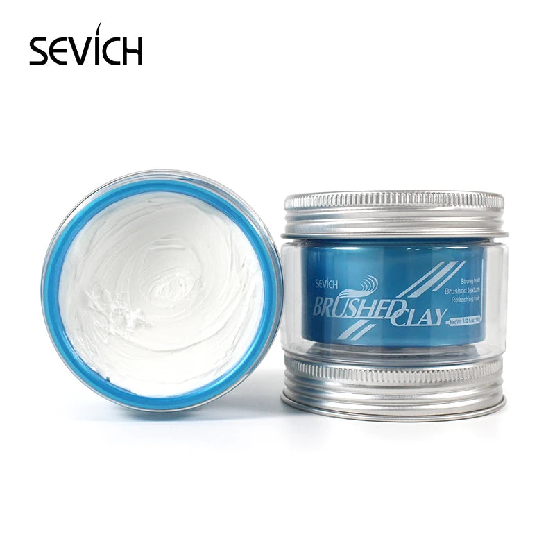 Sevich Retro Hair Styling Clay Mud 100g Long Lasting Stereotype Hair Wax for Men Strong Hold Hairstyles Matte Finished Molding