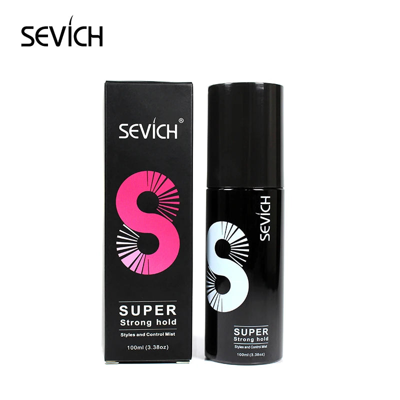 Sevich 100ml Fashion Hair Styling Spray Daily Use Unisex Strong Fixing Hair Building Fiber Quick Disposable Hair Hold Spray