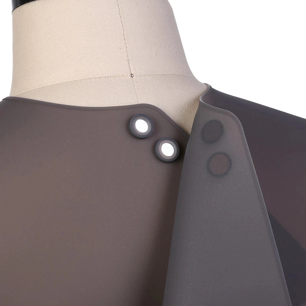 Waterproof Barber Silicone Hairdressing Cape with Shoulder Cover Pads Neck Cloak Hair Coloring Styling Tools Salon Accessories