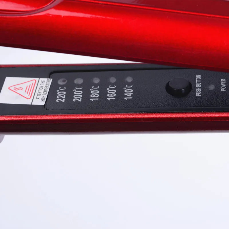Professional Ceramic Corrugated Iron for Hair Wave Corrugation Flat Irons Electric Curling Crimped Wide Plates Beauty Hair Iron