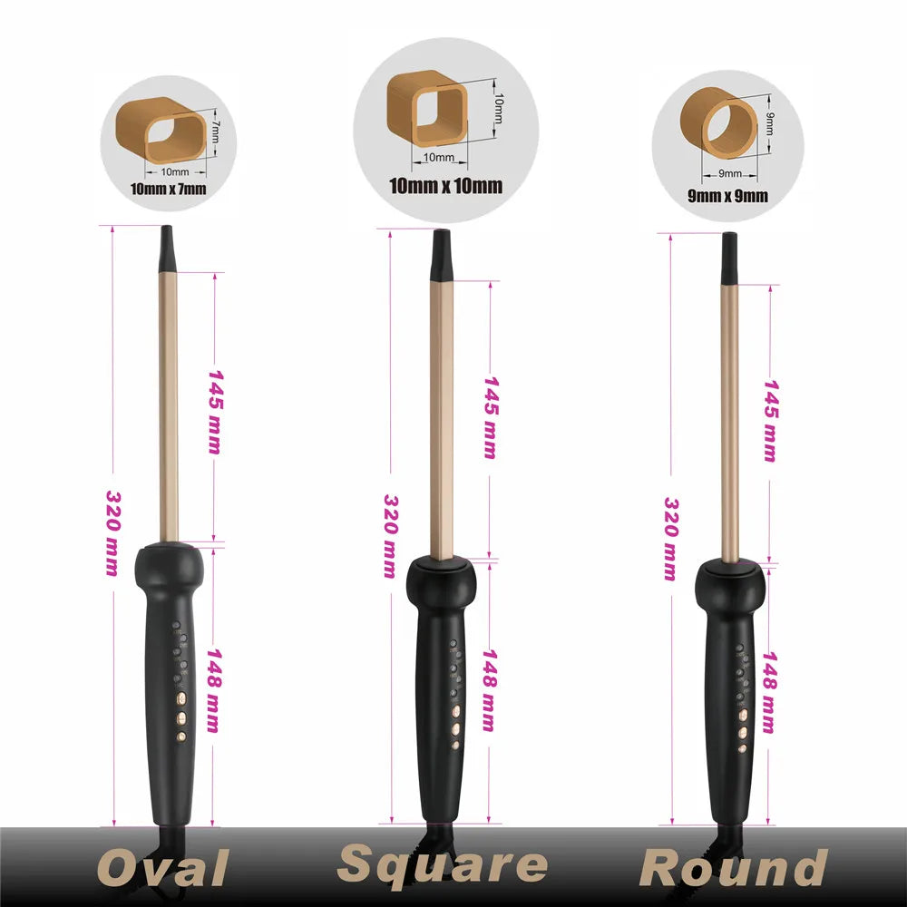 9mm Super Slim MCH Tight Curls  Chopstick Wand Ringlet Afro Hair Curler Curling Iron