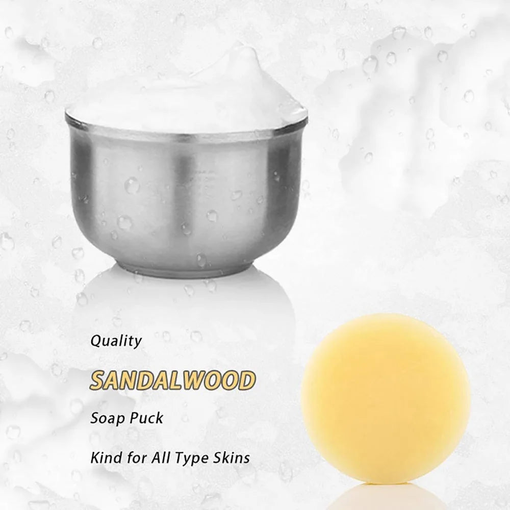 1PC High Quality Sandalwood Shaving Soap Refill 3.5OZ for Barber Traditional Wet Shave Lathering