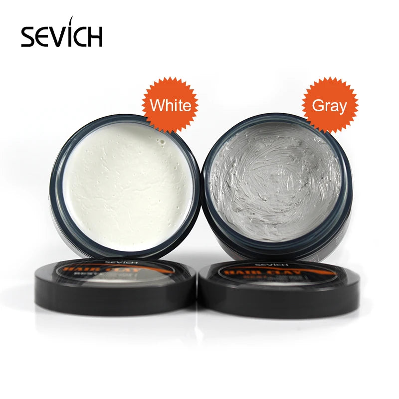Sevich 100g Grey Color Matte mud Strong Hold Hair clay Fashion Modelling Hair Clay Salon Hair Styling Cream