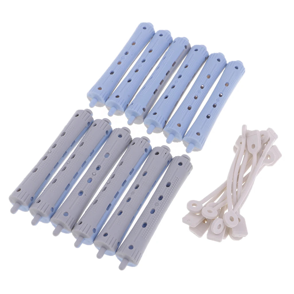 12 Pcs Wave Hairstying Perm Rod bars Curler Hairdressing Tool Set Salon Hair Rollers Set Hair Clips Hair Styling Tools