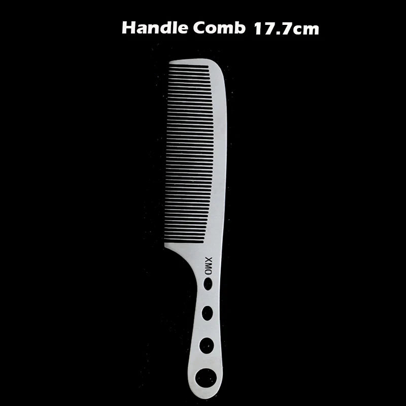 Brainbow 1PC Titanium Steel Comb Professional Salon Hair Hairdressing Anti-static Barbers Comb Ultra Thin Hair Brush for Men