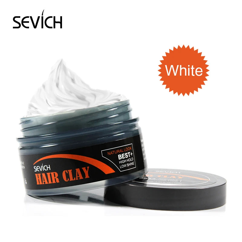 Sevich Retro Hair Styling Clay Mud 100g Long Lasting Stereotype Hair Wax for Men Strong Hold Hairstyles Matte Finished Molding