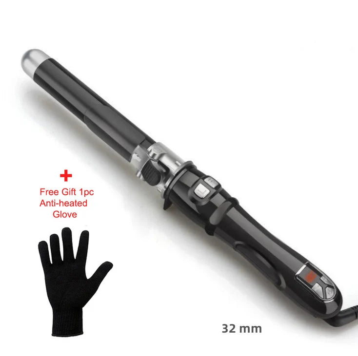 1.1/1.25inch Rotating Curling Iron Curling Wand Automatic Hair Curler 30s Instant Heat Auto Hair Waver Hair Styling Irons
