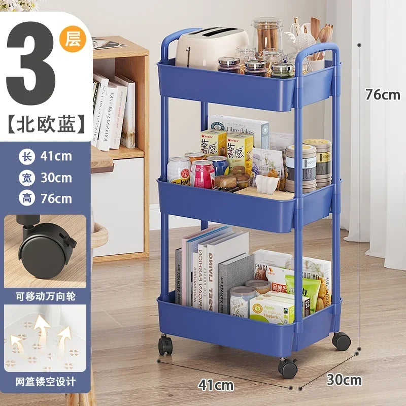 Beauty Salon Rolling Trolley Cart Cosmetic Storage Cart Makeup and Lash Organizing Furniture for Salon Use