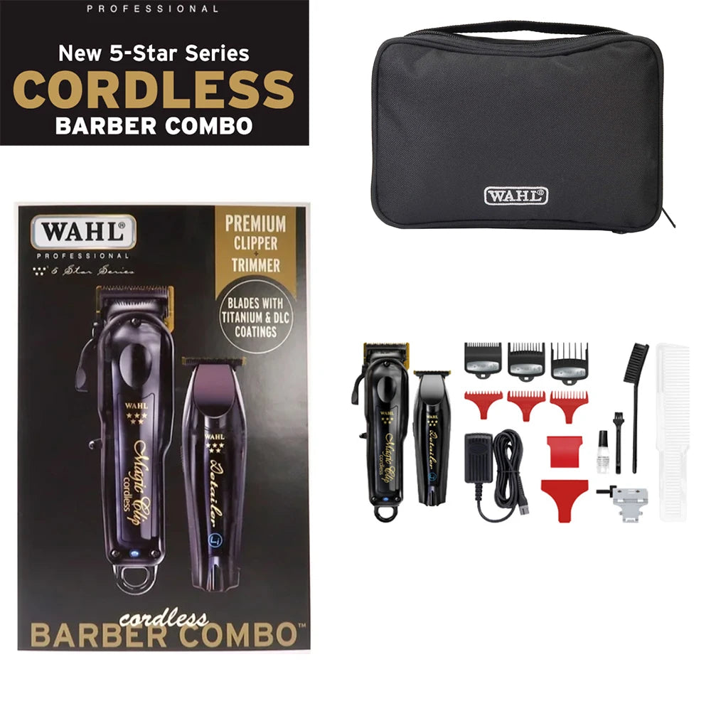 Professional Barberology FX Clipper Trimmer JRL 2020C 2020T WAHL Magic Clip Cordless Hair Cut Machines for Barber and Stylist