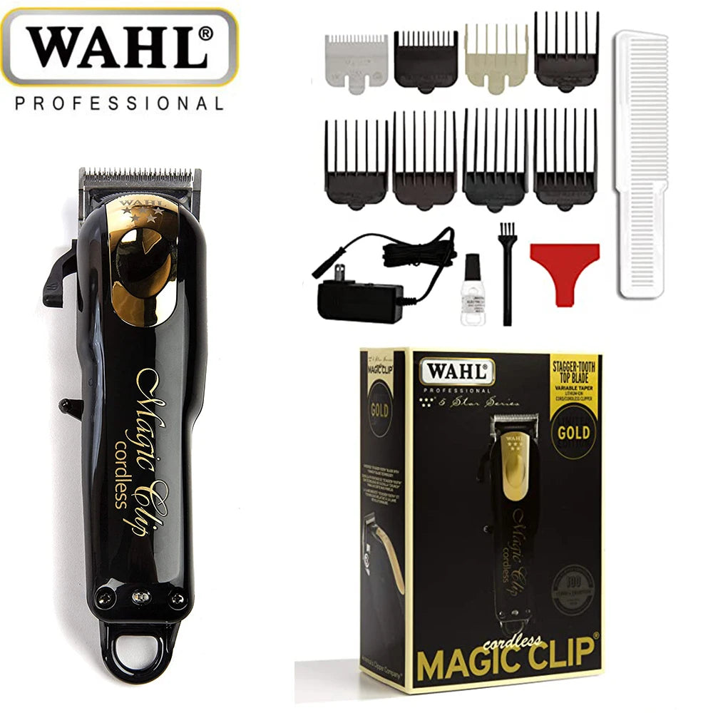 Original  Wahl Hair Clipper for Barbers, 5-Star Series, Cordless Hair Clipper, Magic Clip  & Detaliers & Vanish