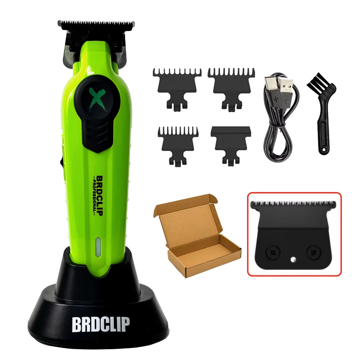 BRDCLIP FA1C NEW 7500RPM Barber Professional Hair Clipper High Speed Motor 2500mAh Electric Trimmer DLC Blade With Base