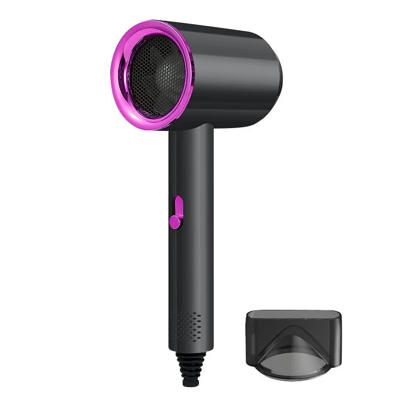 Hair Dryer Quick-Drying Low-Noise Electric Hairbrush Professional Blue Light Negative Ion Collagen Hair Care Dryer