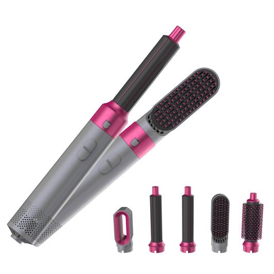 New Hair Dryer Multi Hair Styler 5 in1 Curling Iron Hair Straightener With Hair Brush Hairdryer For Hair Dryer Hair Multi Styler