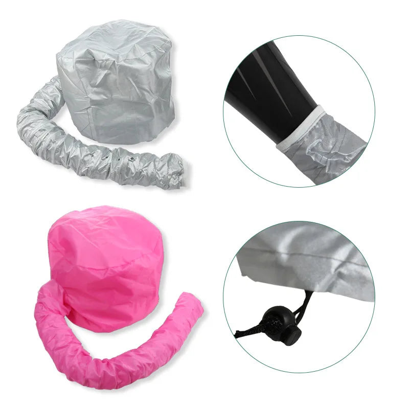 1pc Portable Soft Hair Drying Cap Adjustable Womens Hair Blow Quick Dryer Cap Hairdressing Salon Supply Accessories