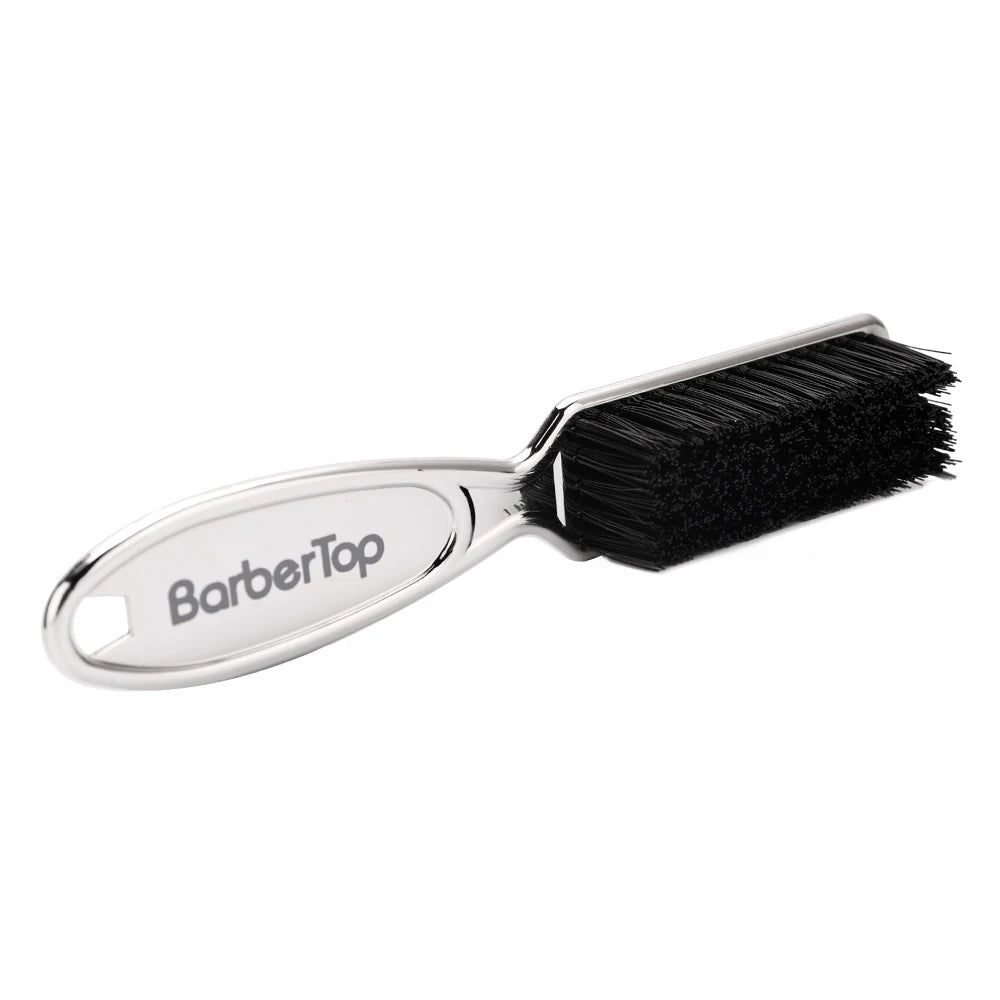 Barbertop Electroplate Clean Shaver Brush Professional Barber Hairdressing Hairbrush Barbershop Styling Tools Cleaning Supplies