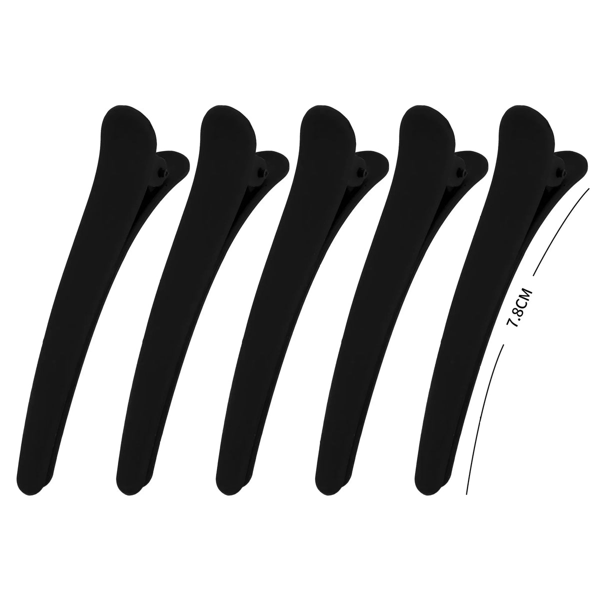 2024 Hot Models Black Duckbill Clip Barber Shop Commonly Used Models Bangs Clip Large Plate Hair Spray Paint Frosted Hair Clip
