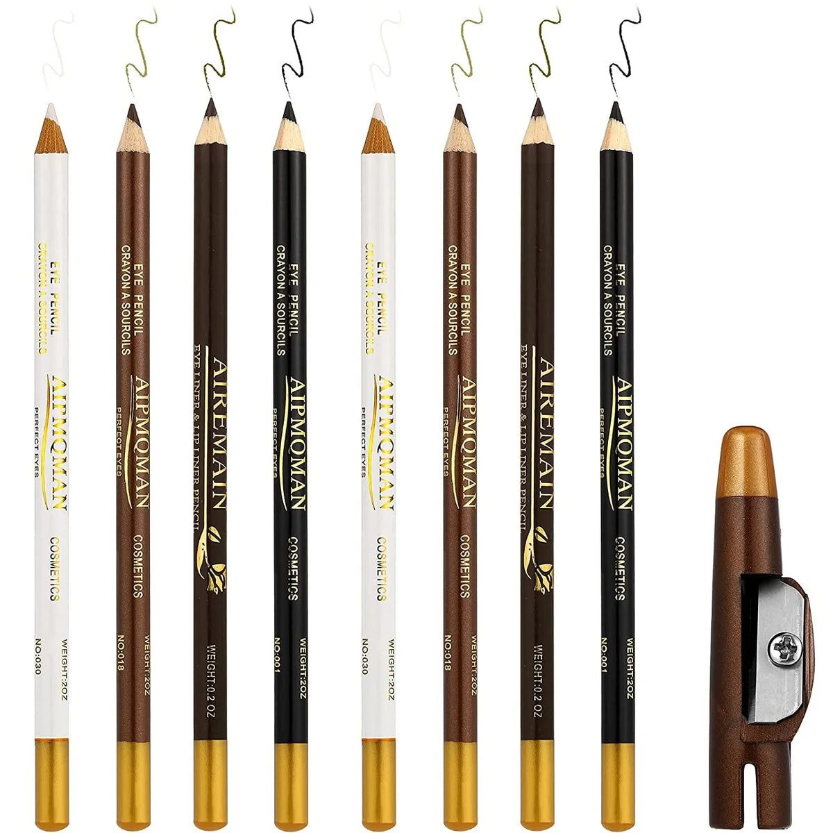 Pencil For Men's Beard Edge Hairdressing Trace Barber Barbershop Accessories Sharpener Hair Line Pen Makeup Eyebrow Pencil
