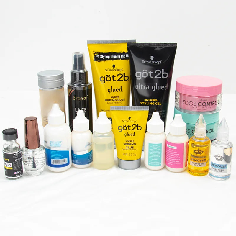 Hair Care products Lace Tint Mousse Melting Spray  for lace wigs wax for hair Edge Control gel Wig Installation Set hair gel