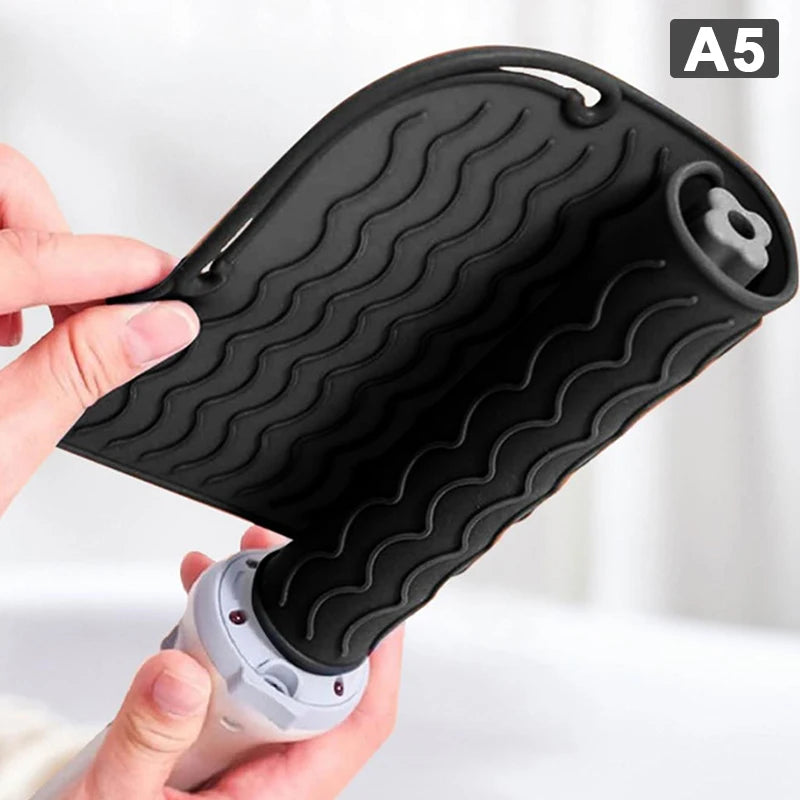 1pcs Insulation Pad Multifunctional Heat Resistant Pad Insulation Mat For Hair Straightener Heat Curling Stick Curler Flat Irons