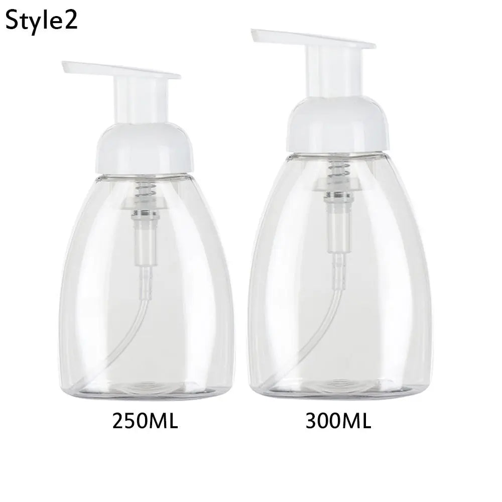 Clear Blue Shampoo Lotion Shower Gel Foam Pump Bottles Foaming Bottle Liquid Soap Whipped Mousse Points Bottling