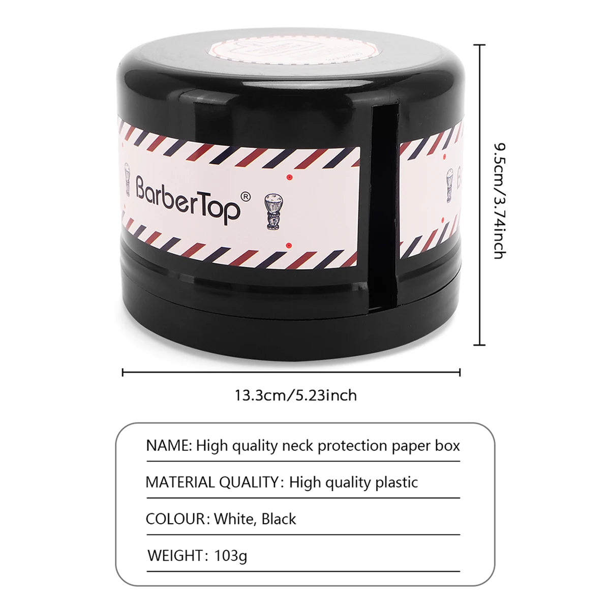 Barbershop Neck Paper Roll Holder Box Disposable Salon Hairdressing Paper Storage Case Neck Strip Tissue Collar Tape Box Tools