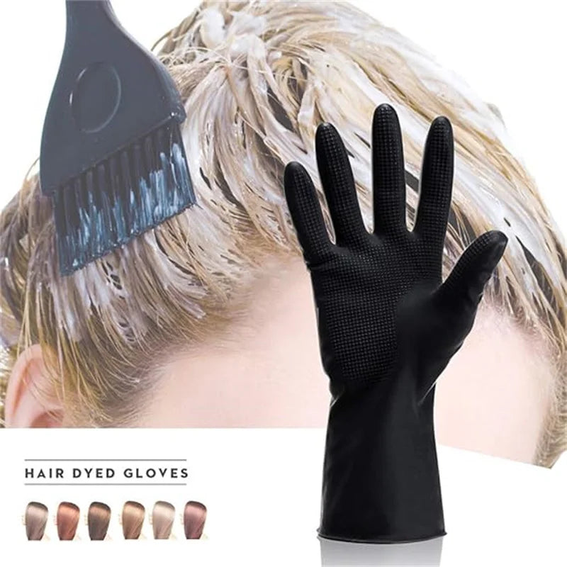 4pcs Hair Coloring Highlighting Cap with Hook and Hair Dyeing Gloves Reusable Highlight Cap Silicone Hair Coloring Frosting Cap