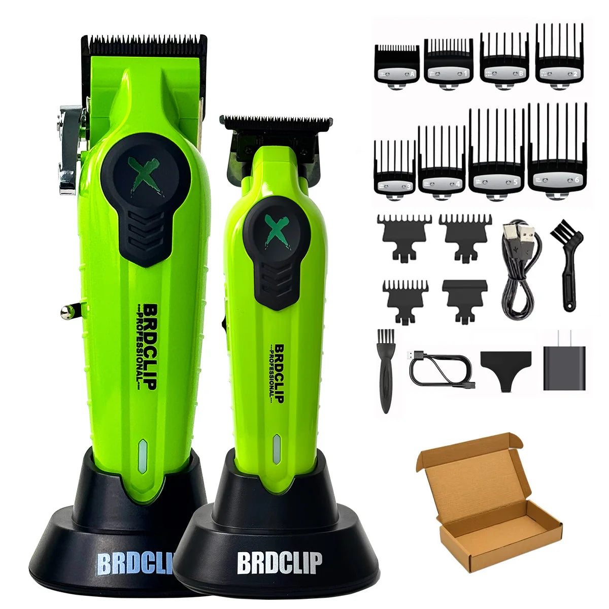 BRDCLIP FA1C NEW 7500RPM Barber Professional Hair Clipper High Speed Motor 2500mAh Electric Trimmer DLC Blade With Base