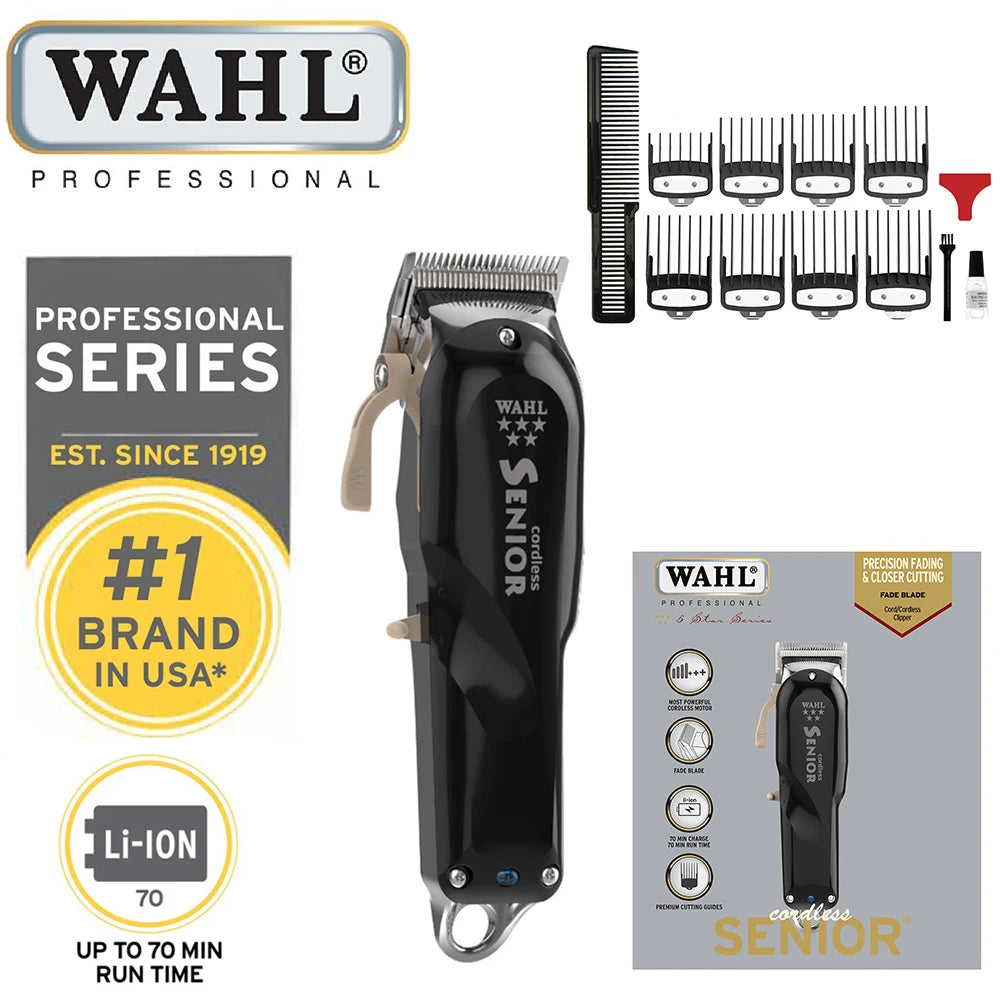 Wahl 5 Star Series 8148 Magic Clip Professional Barber Cordless Hair Clipper&Hair Trimmer&Foil Shaver For Barbers and Stylists