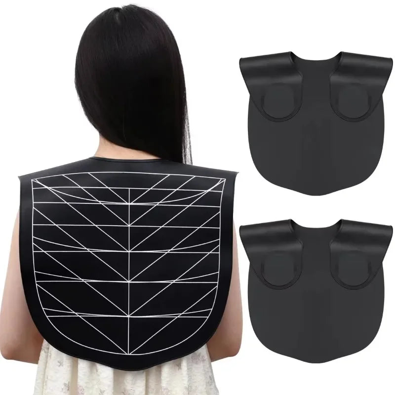 Waterproof Stylist Cutting Cape Silicone Hair Dyeing Shawl Neck Collar Wrap Cover Barber Hairdressing Hair Coloring Accessories