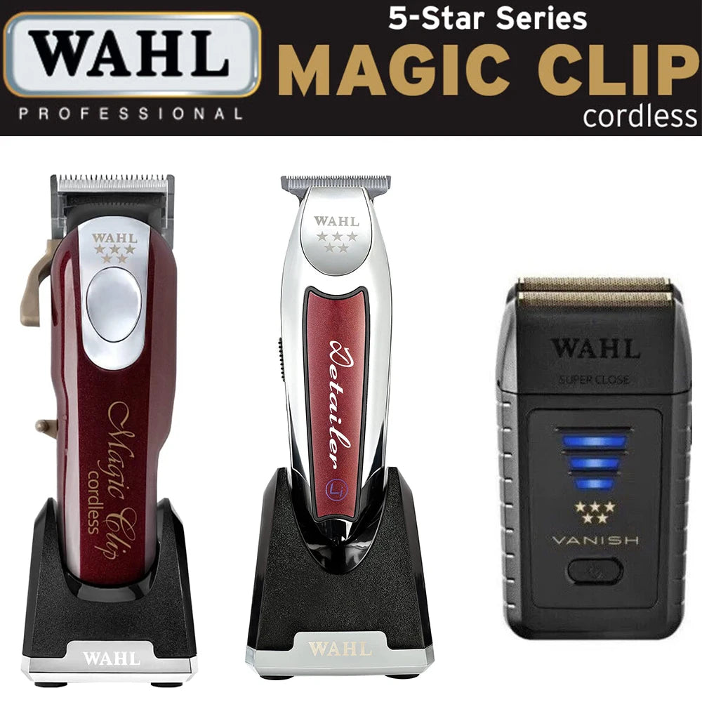 Wahl 5 Star Series 8148 Magic Clip Professional Barber Cordless Hair Clipper&Hair Trimmer&Foil Shaver For Barbers and Stylists