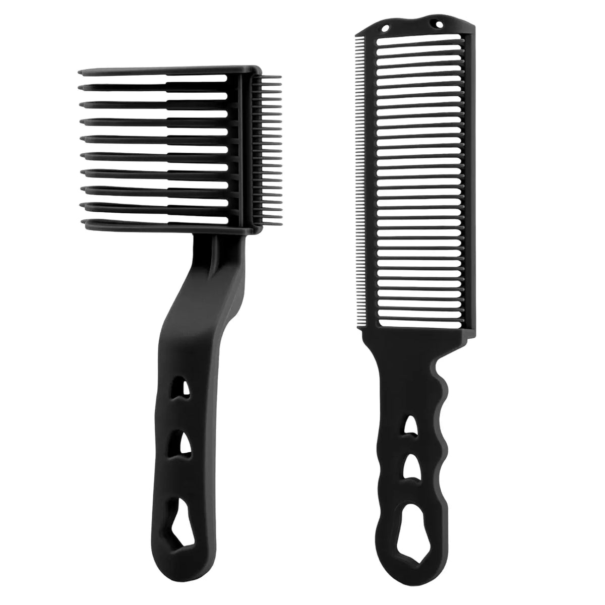 2PCS Barber Flat Top Hair Cut Comb Set Pro Barbershop Men's Curved Positioning Hair Clipper Comb Salon Hairdresser Tool Supplies