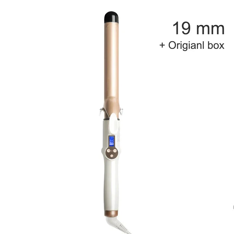 2023 New Electric Hair Curler with LCD Screen Digital Curling Iron Hair Curlers Irons 19-38mm  Professional Curling Iron Curler