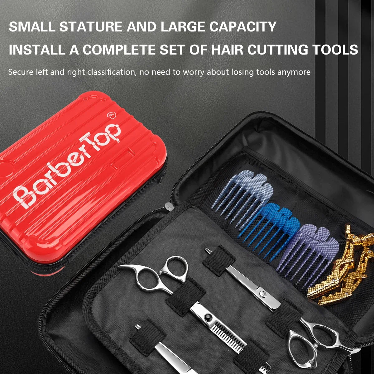 Salon Barber Shockproof  Hair Scissors Case Bag Crush Resistance Trimmer Suitcase Waterproof Non-defrmation Styling Tool Box