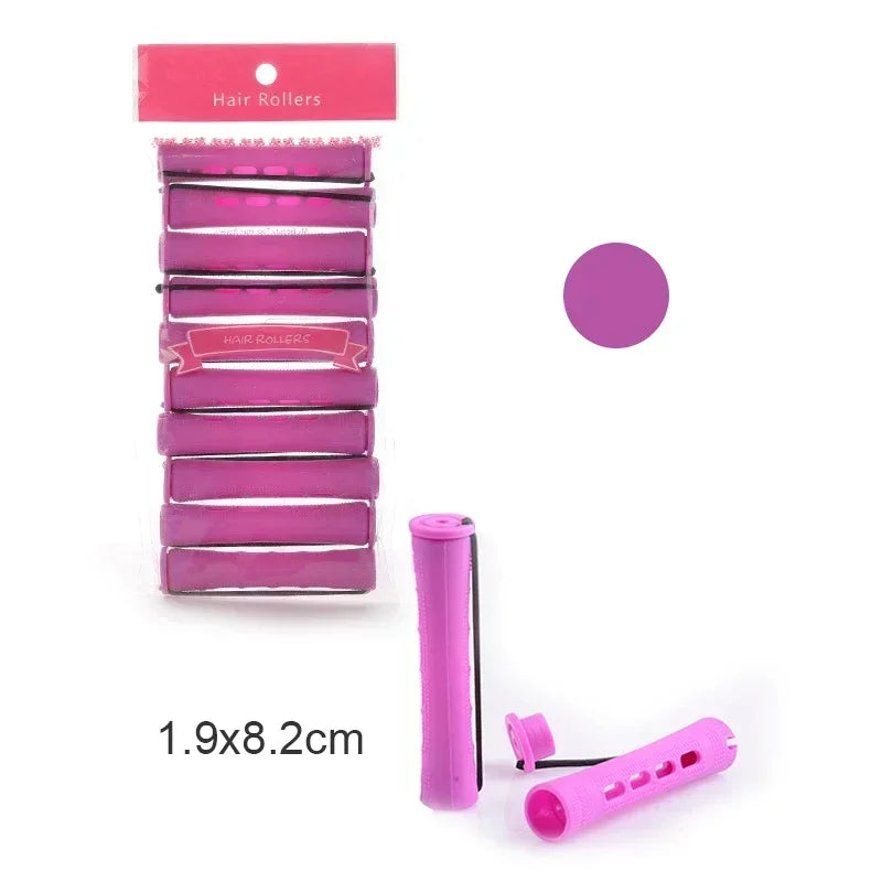 10pcs Hair Curlers Perm Rods Sets Short Cold Wave Rods Hair Curler No Heat Perming Rods Hair Curling Rollers Curling Hairs Tools