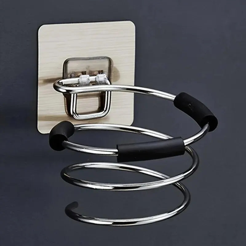 Wall Hair Dryer Holder Free Punching Hair Care Tools Holder Adhesive Wall Mount Barber Salon Tools