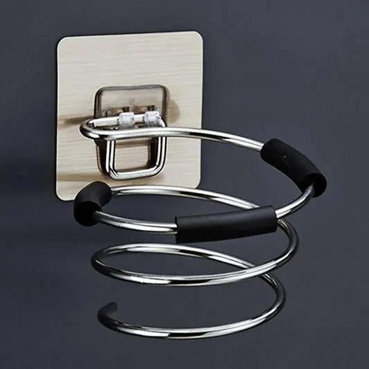 Wall Hair Dryer Holder Free Punching Hair Care Tools Holder Adhesive Wall Mount Barber Salon Tools