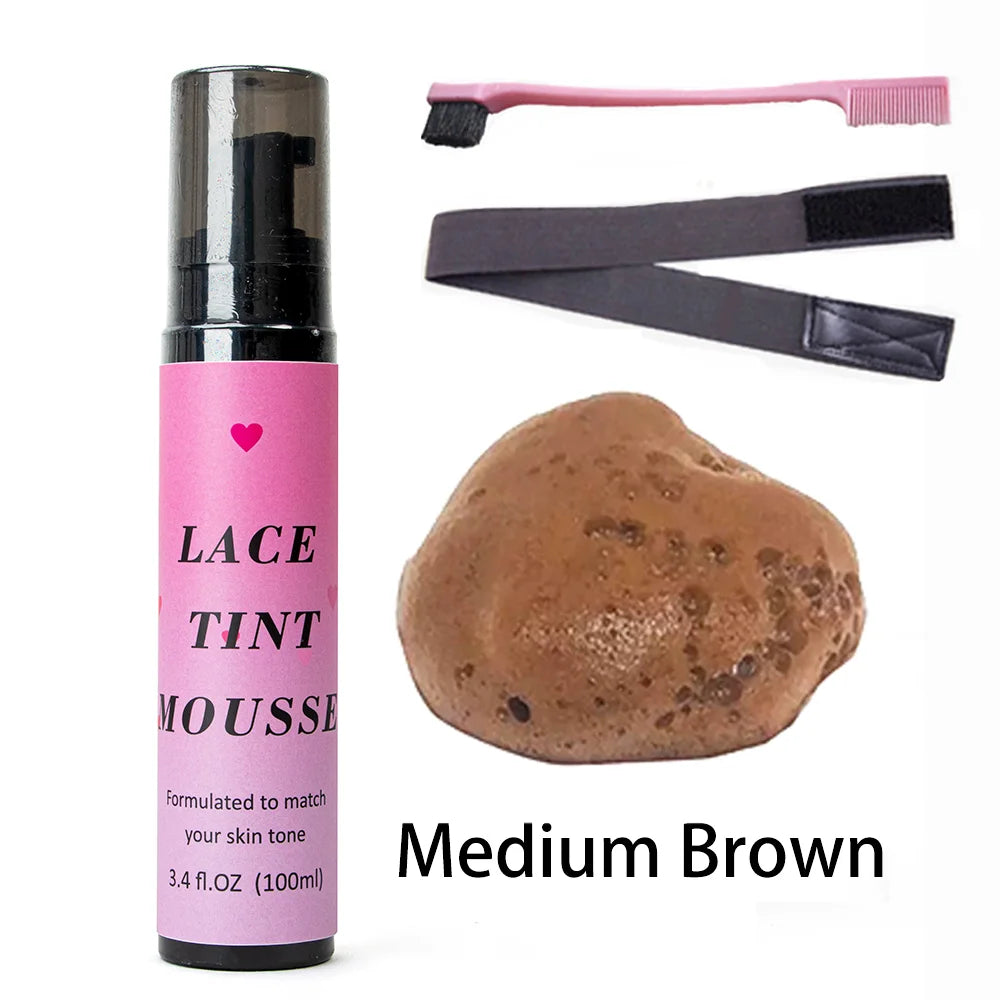 Lace tint Mousee for lace front wigs lace tint mouse and lace melt wig glue for wig Hair gel Wig Glue Waterproof Lace GluE