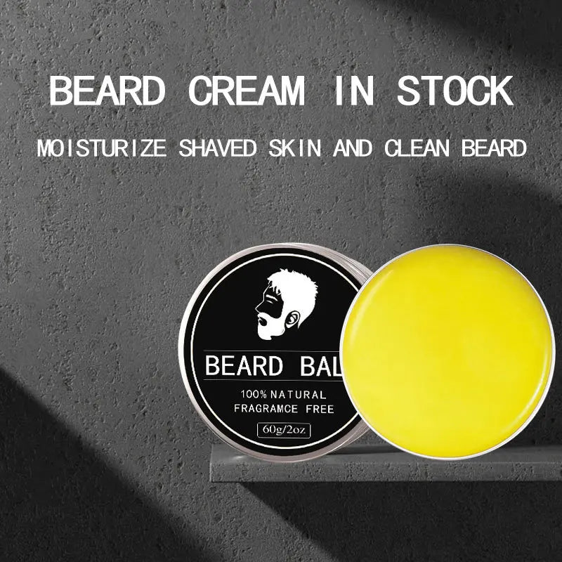 High Quality Natural Beard Oil Conditioner Balm Growth Organic Moustache Wax for Beard Styling