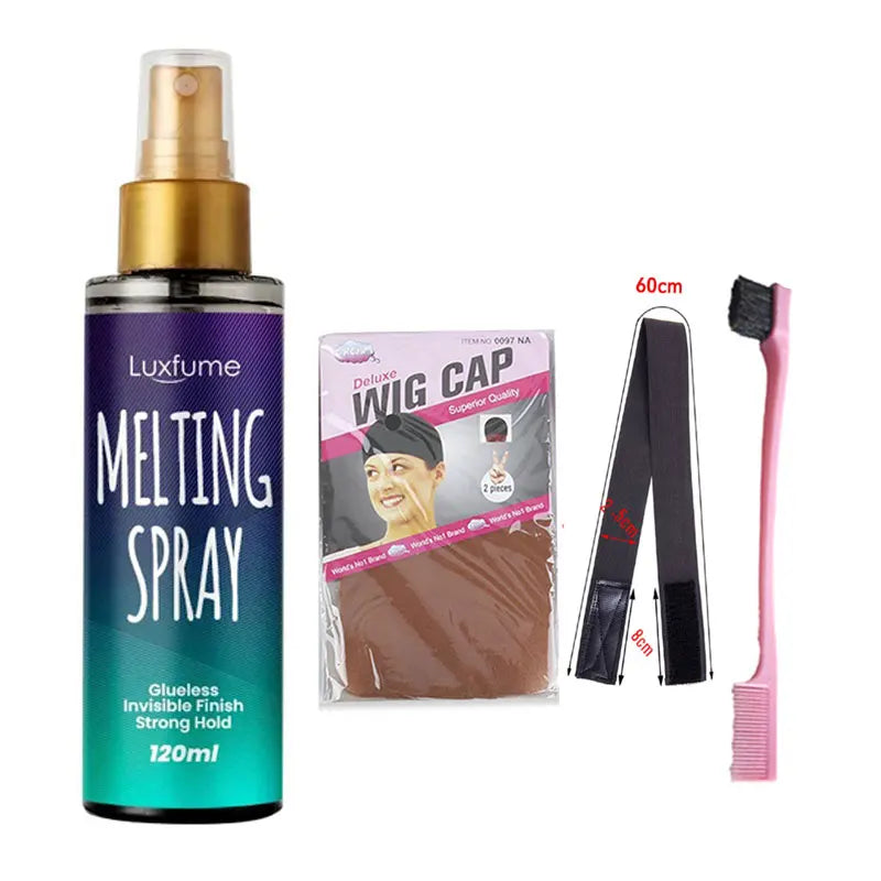 Hair Care products Lace Tint Mousse Melting Spray  for lace wigs wax for hair Edge Control gel Wig Installation Set hair gel