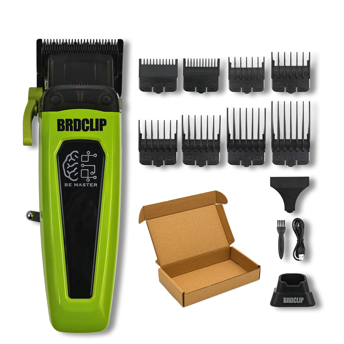 New Professional BRDCLIP BRD106 078 Hair Clipper 7500RPM 7200RPM Hair Salon Trimmer DLC Blade with Charging Base Barber for Men