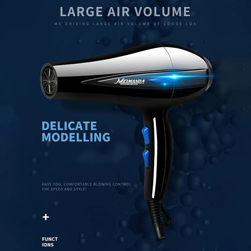 Hair Dryer Professional 2200W Gear Strong Power Blow Hair Dryer For Hairdressing Barber Salon Tool Hair Dryer Fan 2025 NEW